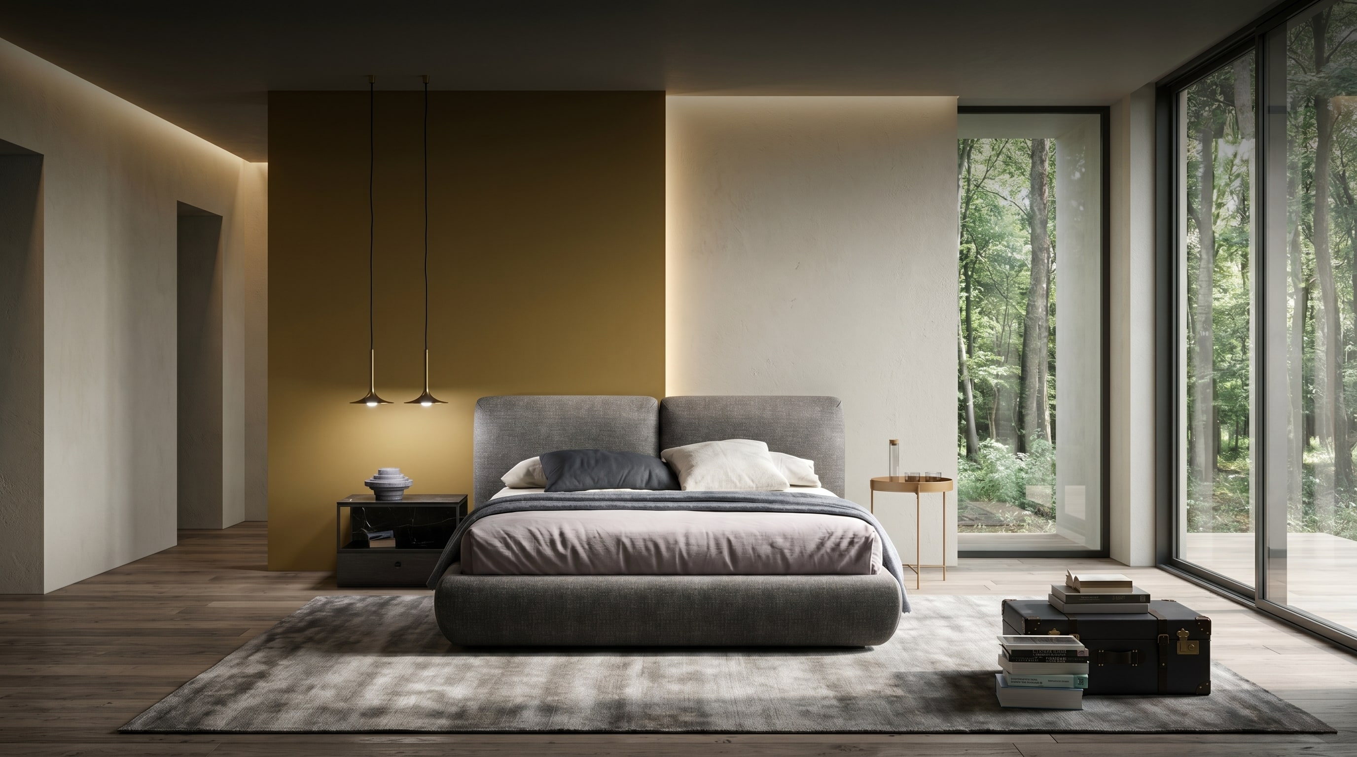Ideen Wand hinterm Bett gestalten: 6 Regeln für mehr Tiefe Ideen Wand hinterm Bett gestalten: 6 Regeln für mehr Tiefe