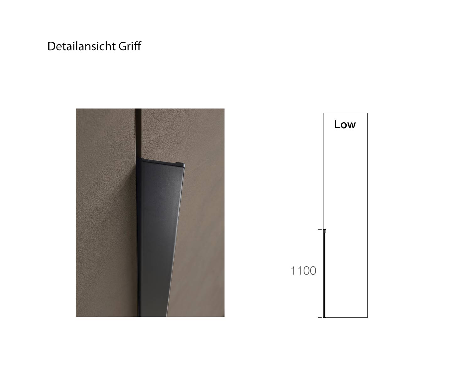 Livitalia Poignée d'armoire à chaussures design