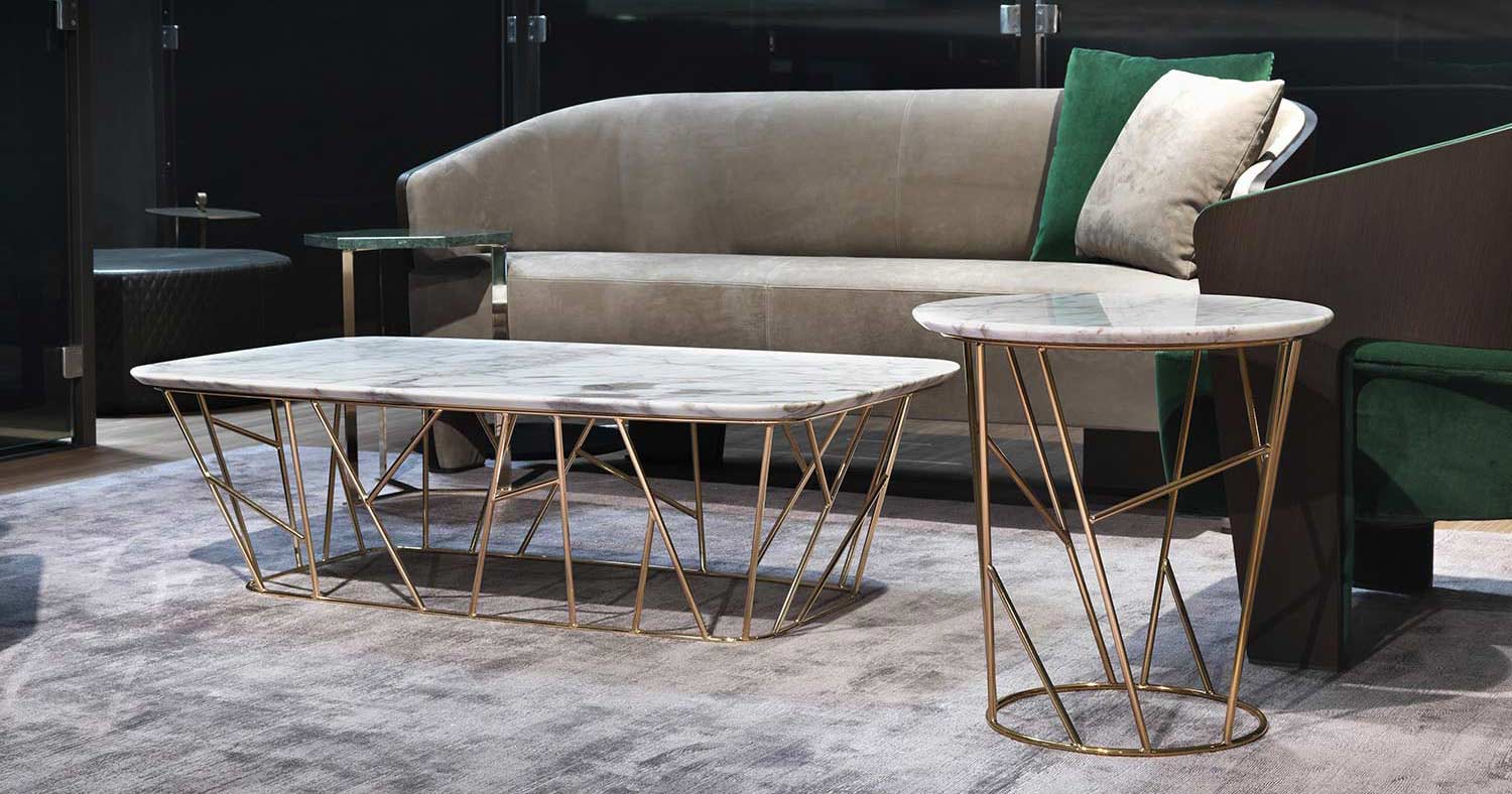Table basse en marbre Twig
