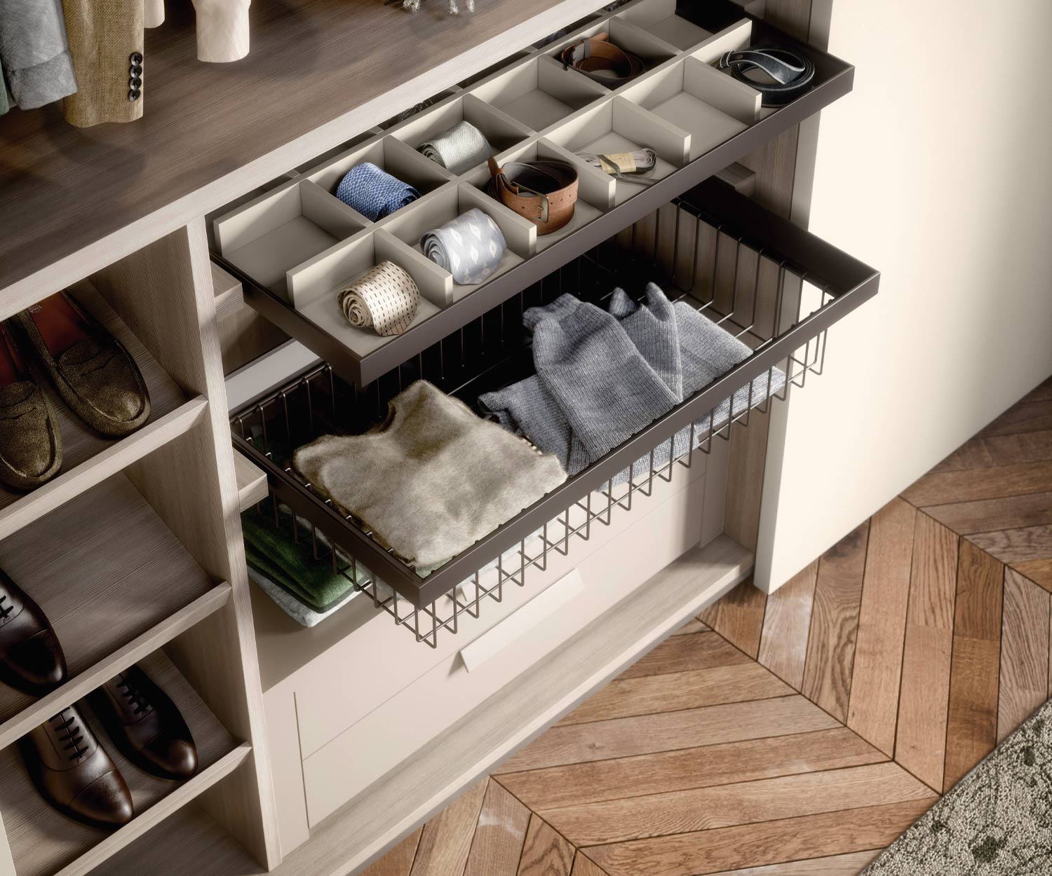 Novamobili Middle Armoire avec portes coulissantes minimal modern luxury