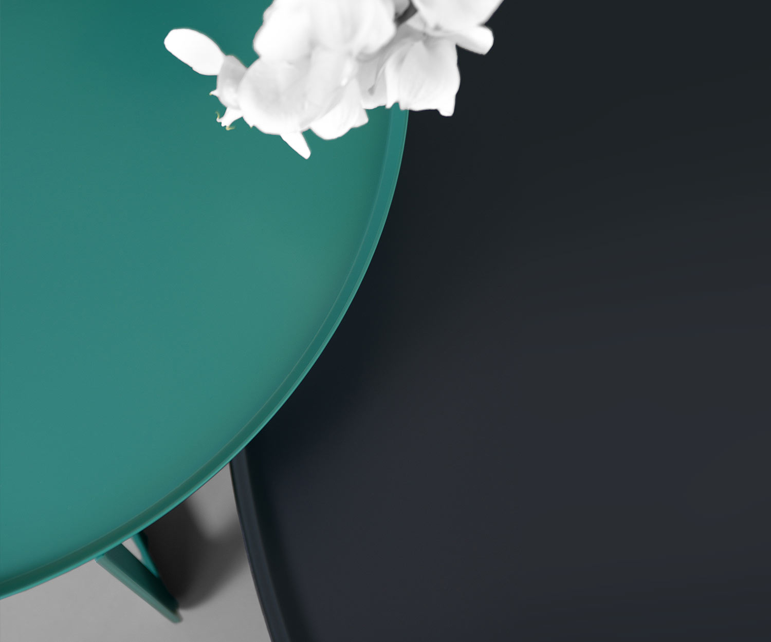 Exclusif MEME Design Round 1 table d'appoint en rouge Exclusif MEME Design Round 1 table d'appoint en rouge