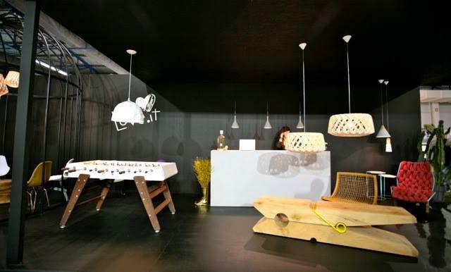 Table de football de lobby design - Zone d'attente moderne