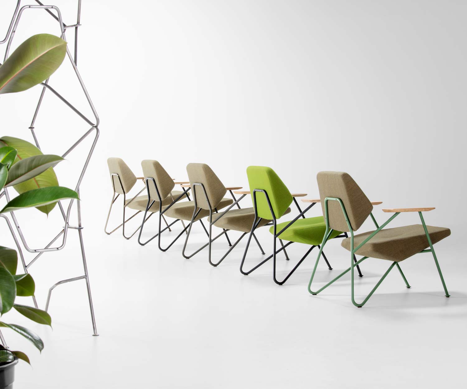 Prostoria Fauteuil Polygon en différentes couleurs pour les revêtements en tissu
