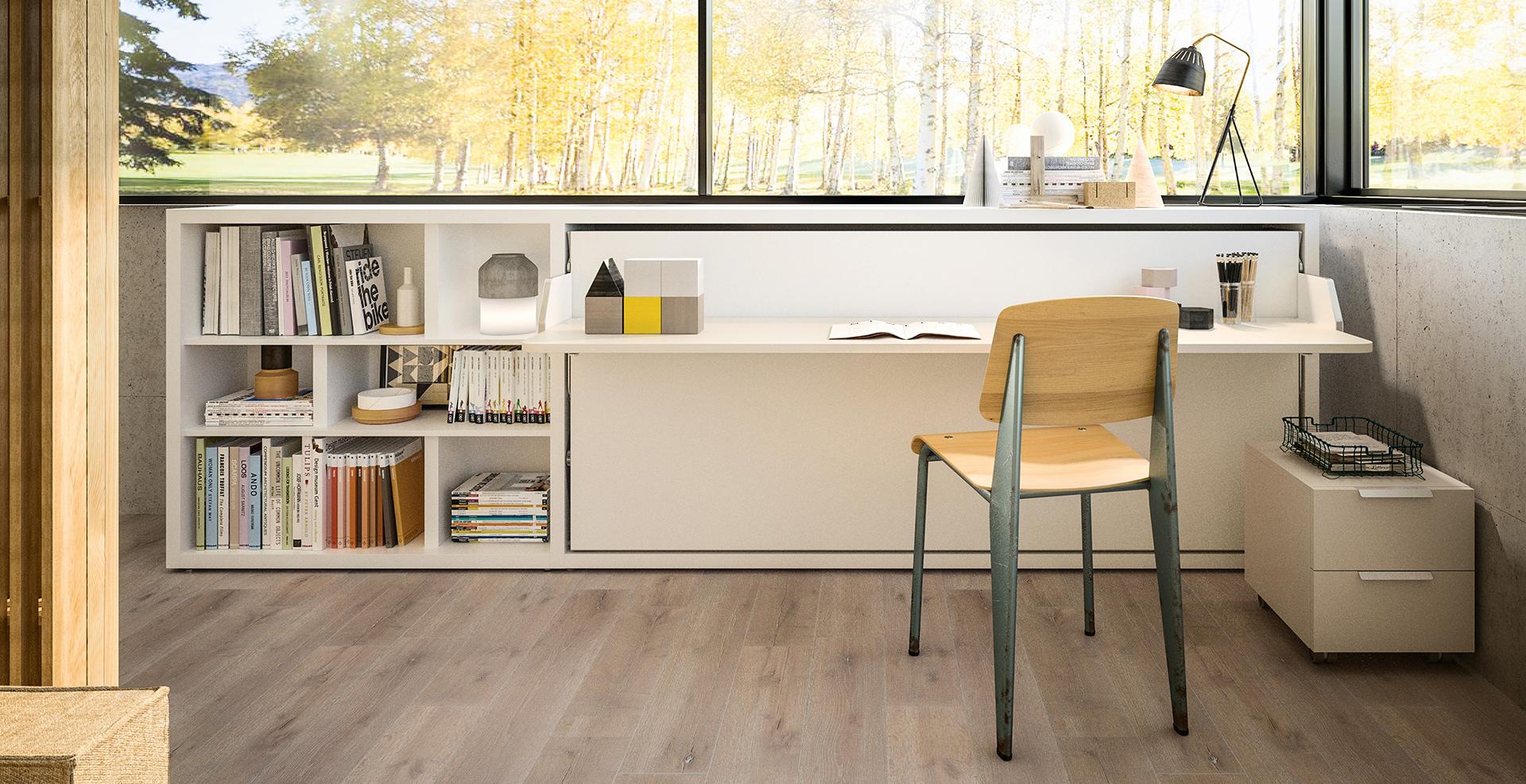 Lit escamotable Clei Kali avec bureau