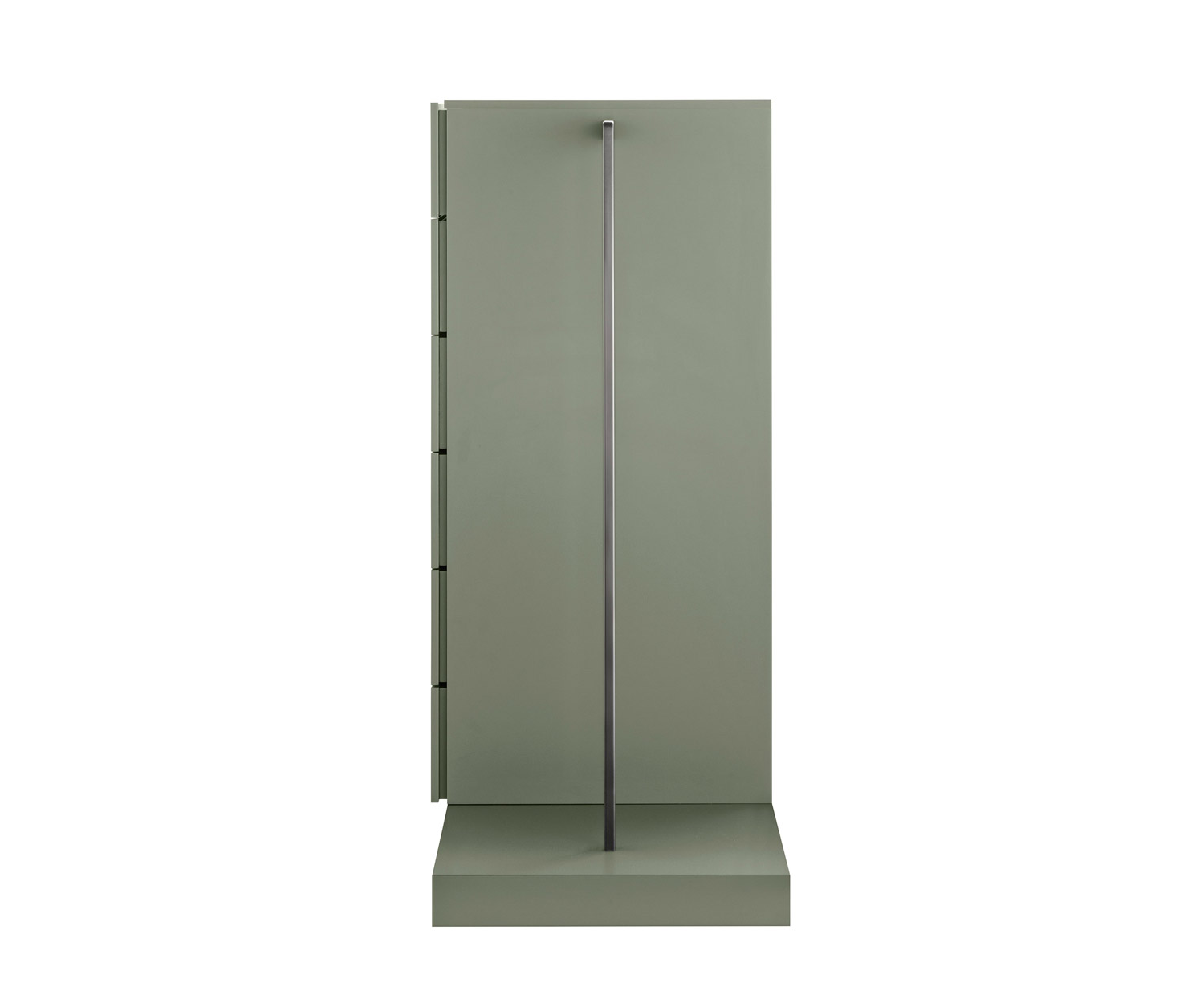 Novamobili Commode haute Easy 6 avec penderie vert forêt mat Novamobili Commode haute Easy 6 avec penderie vert forêt mat