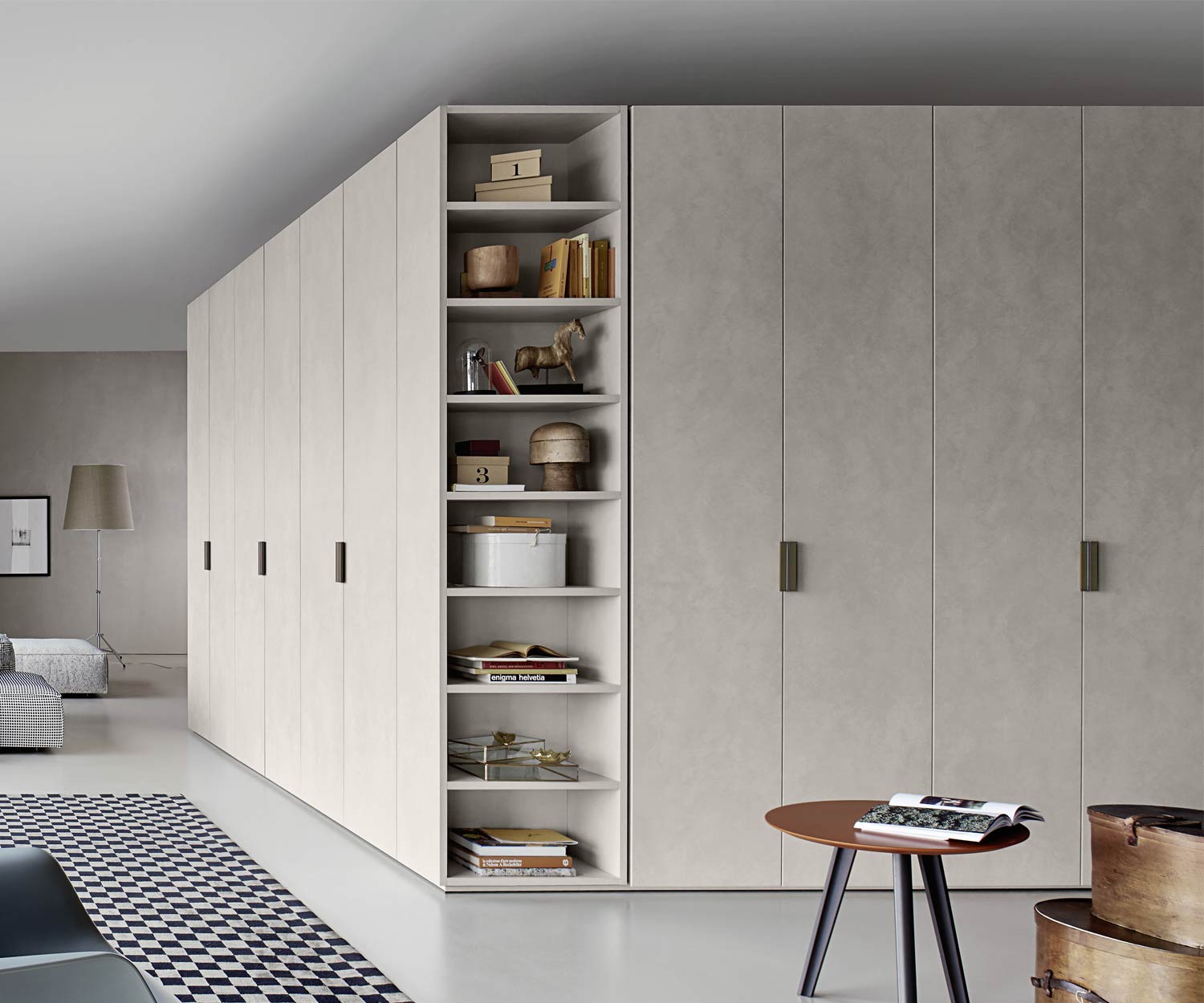 Exclusif Livitalia Design Armoire Liscia Béton Spatulé Aspect Marbre Exclusif Livitalia Design Armoire Liscia Béton Spatulé Aspect Marbre