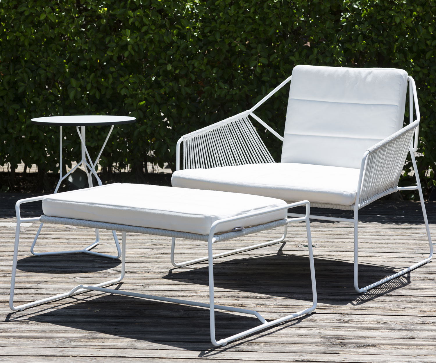 Haute qualité Oasiq Sandur inox cordon design tabouret en blanc