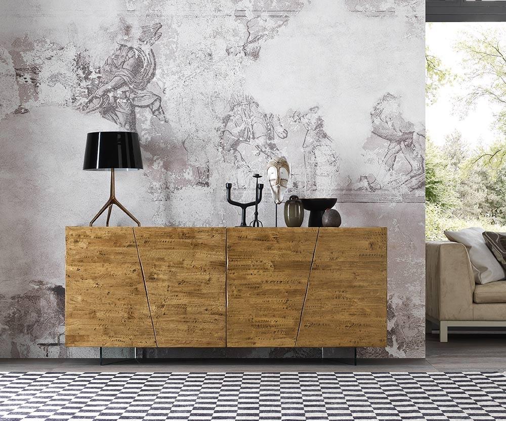 Buffet en bois massif en Parawood