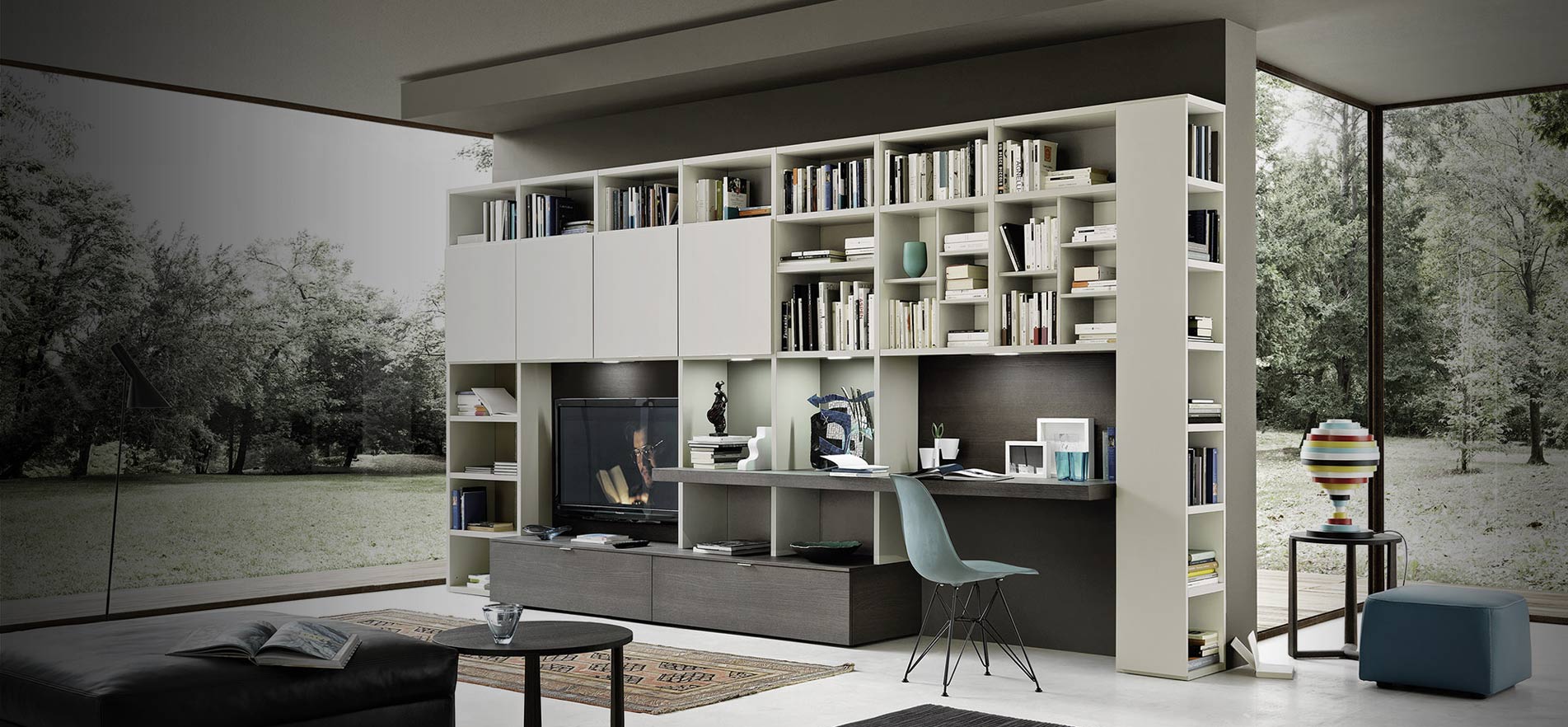 Étagère à livres design