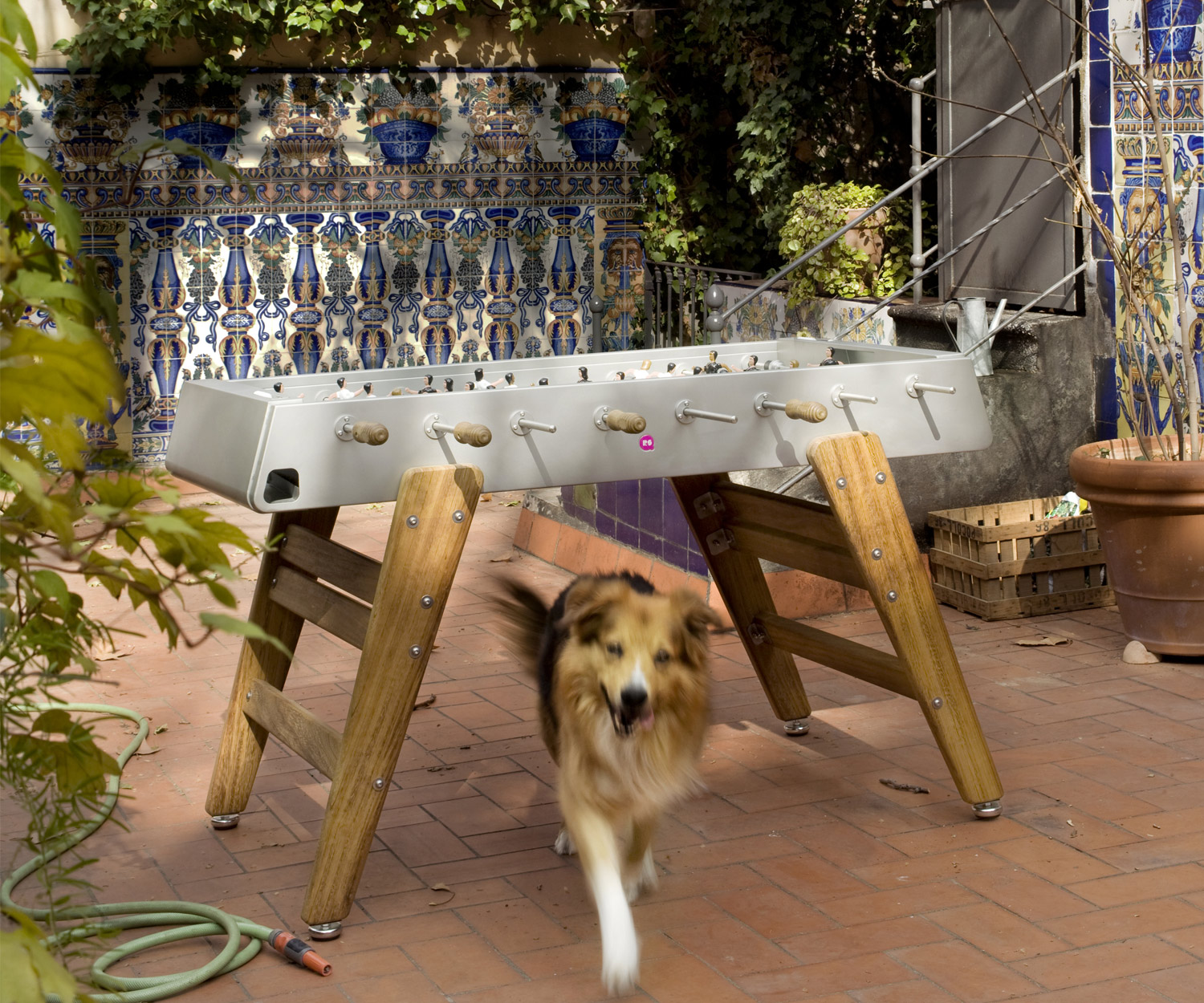 Table de baby-foot en bois exclusive RS Barcelona RS#3