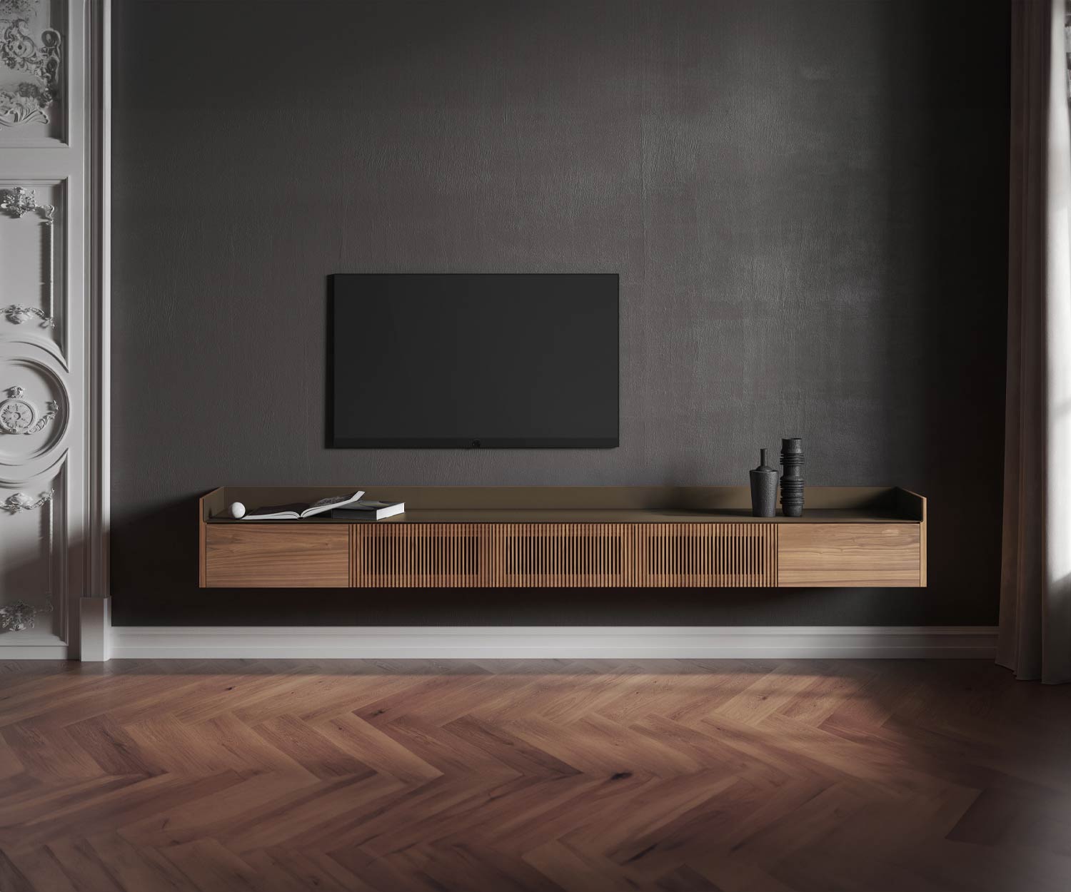 Punt Stockholm Slim Mural TV Sideboard Punt Stockholm Slim Mural TV Sideboard