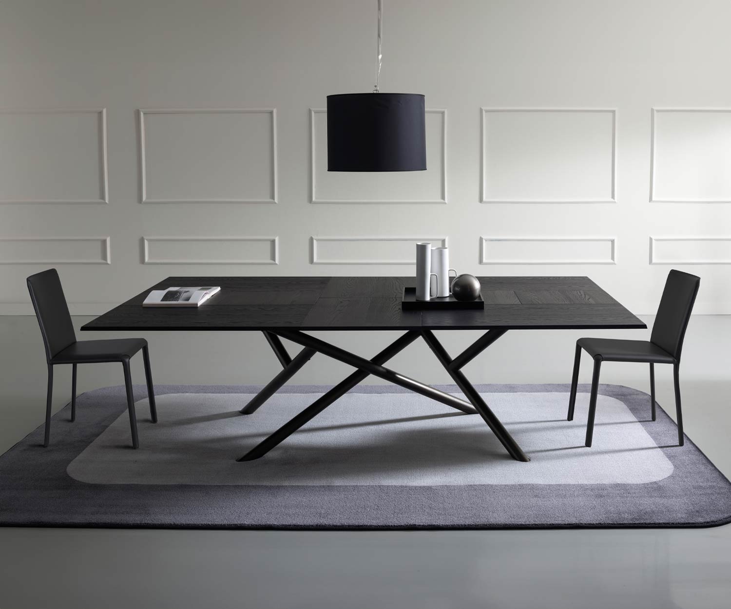 Ozzio Random Table de salle à manger extensible T251