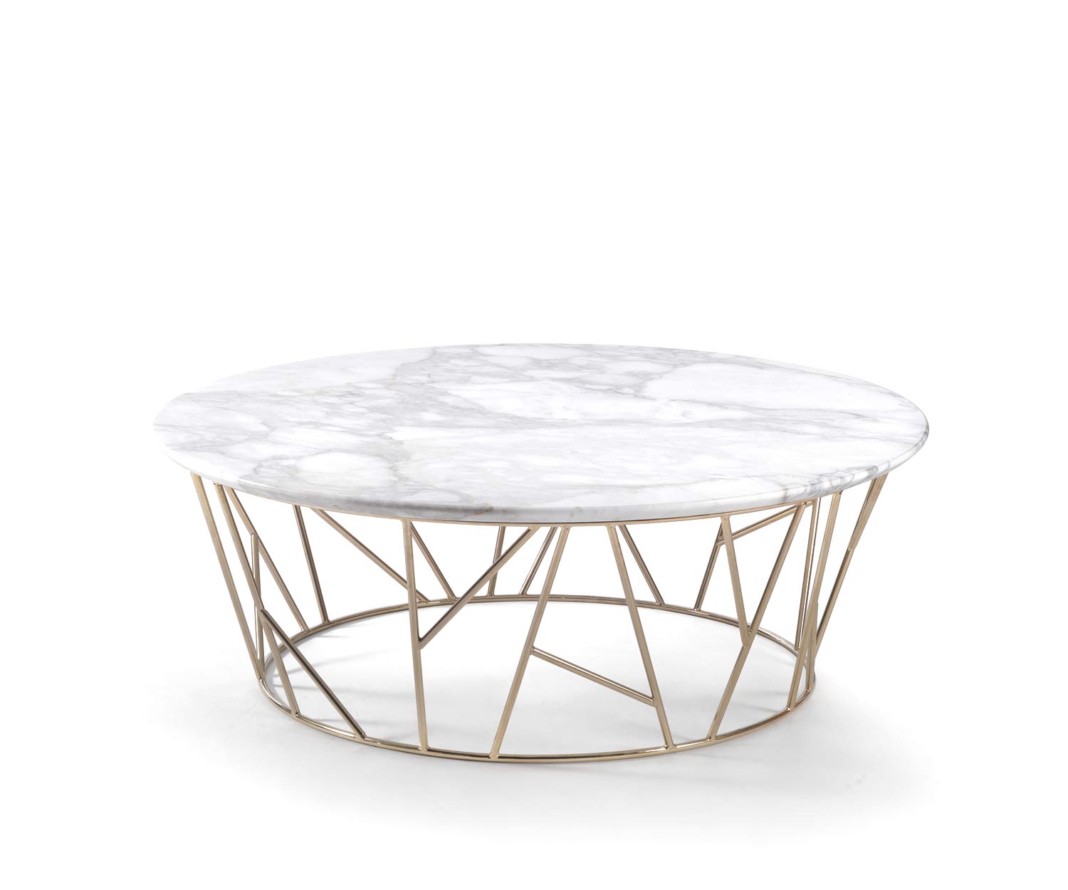 Exclusif Marelli Table basse Twig Marbre blanc de Carrare