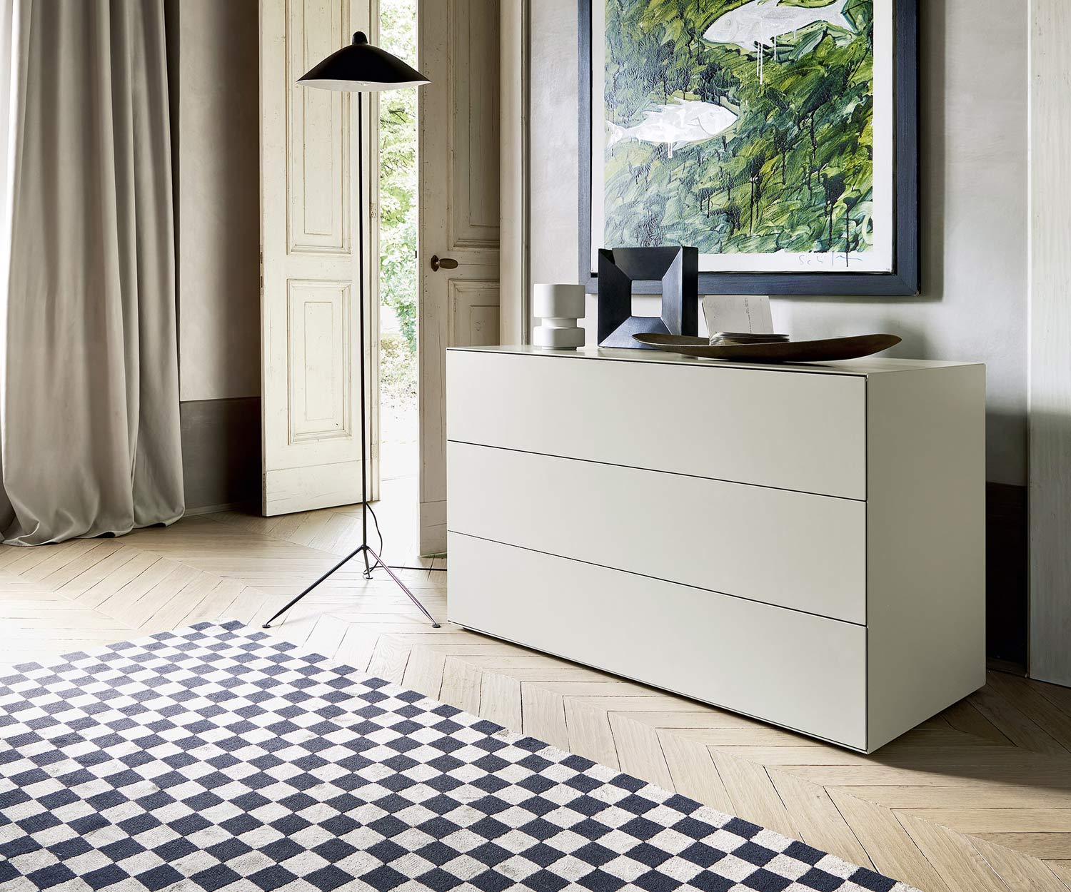 Exclusif Livitalia Commode design Ecletto blanc mat Exclusif Livitalia Commode design Ecletto blanc mat