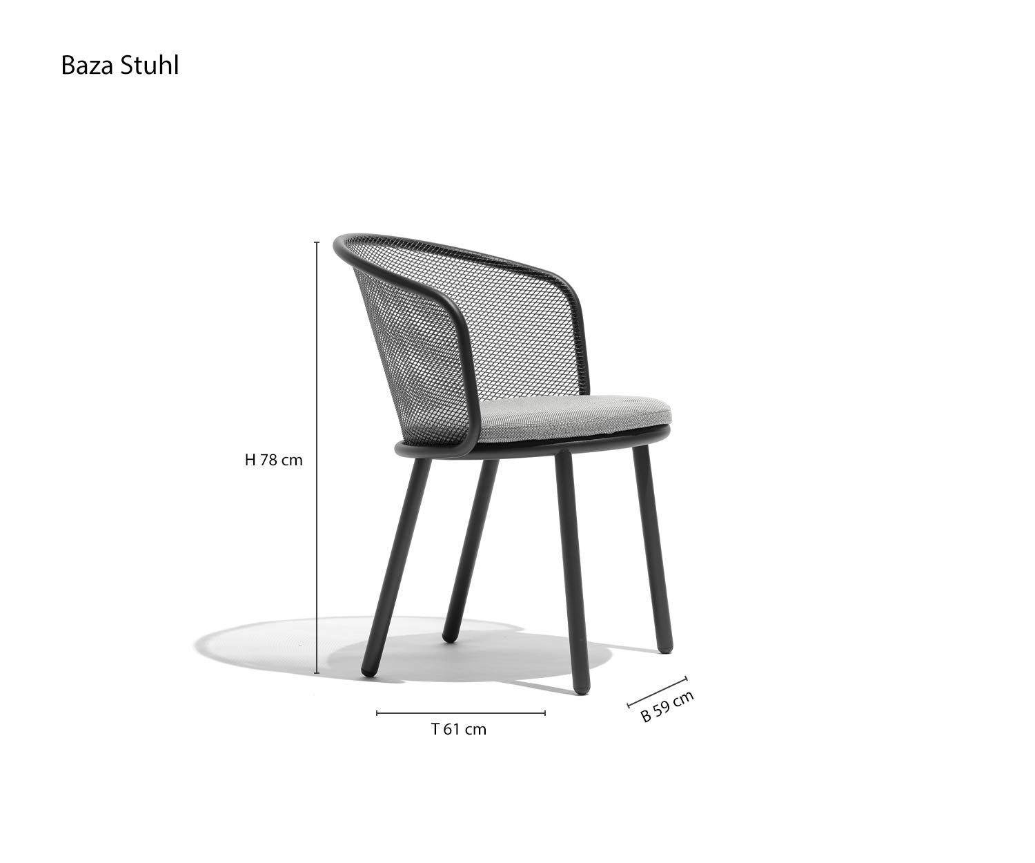 Todus Baza Outdoor Chaise Esquisse Dimensions Dimensions