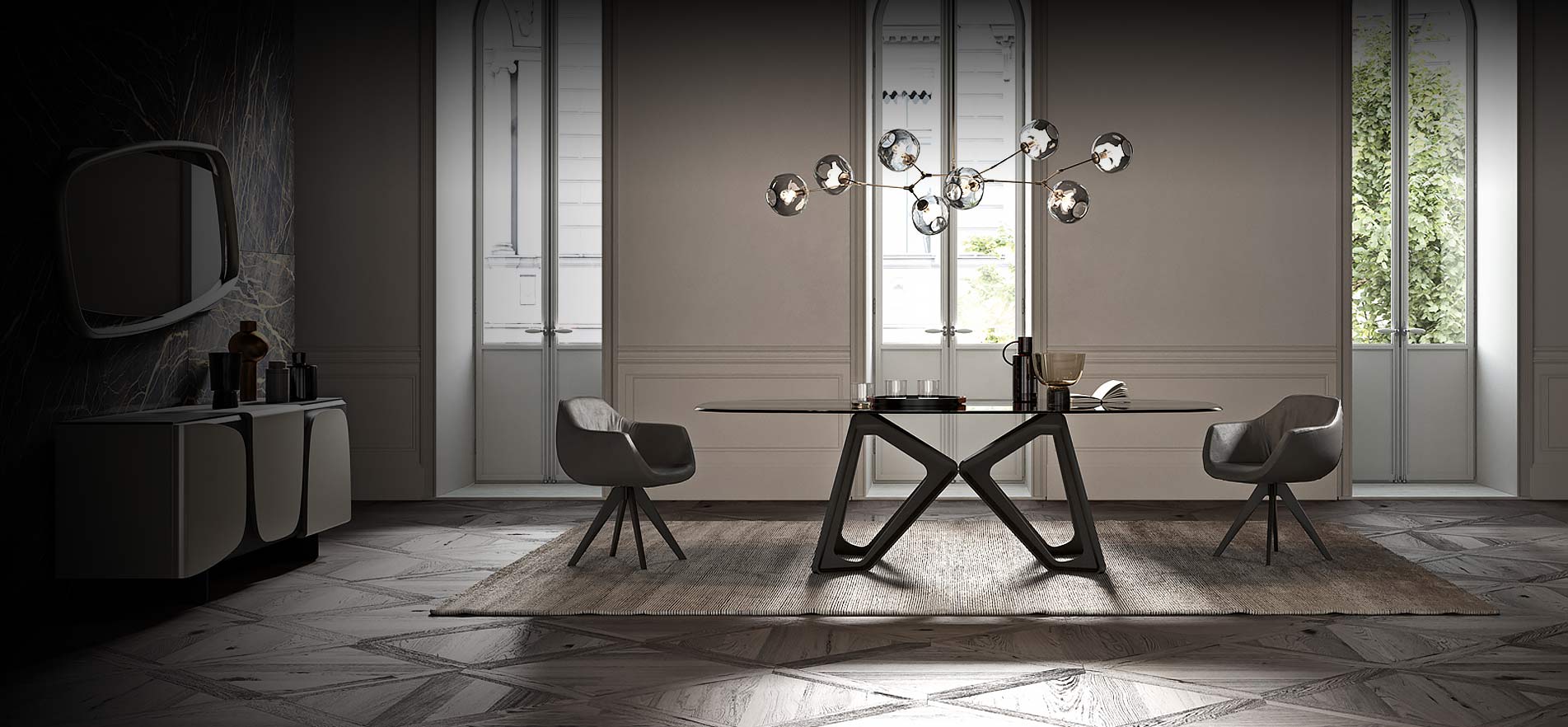 Table en verre design Table en verre design