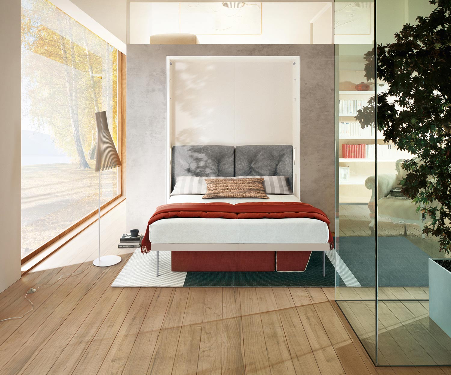 Le Clei Penelope 2 est un lit escamotable design à déplier