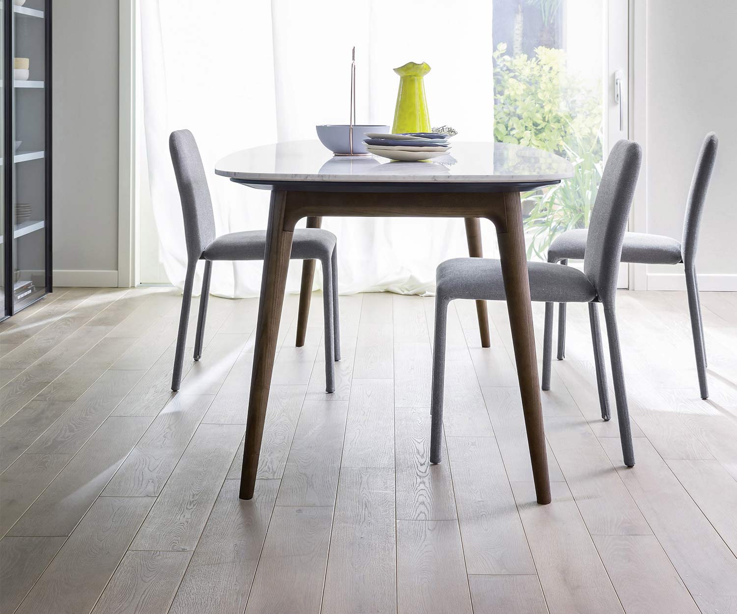 Novamobili Table Hanami Marbre massif Noyer Novamobili Table Hanami Marbre massif Noyer