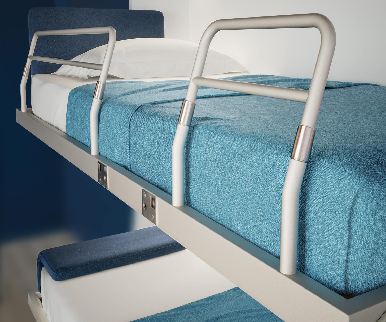 Clei Kali Duo lit superposé design et sûr pour chambre d'enfant