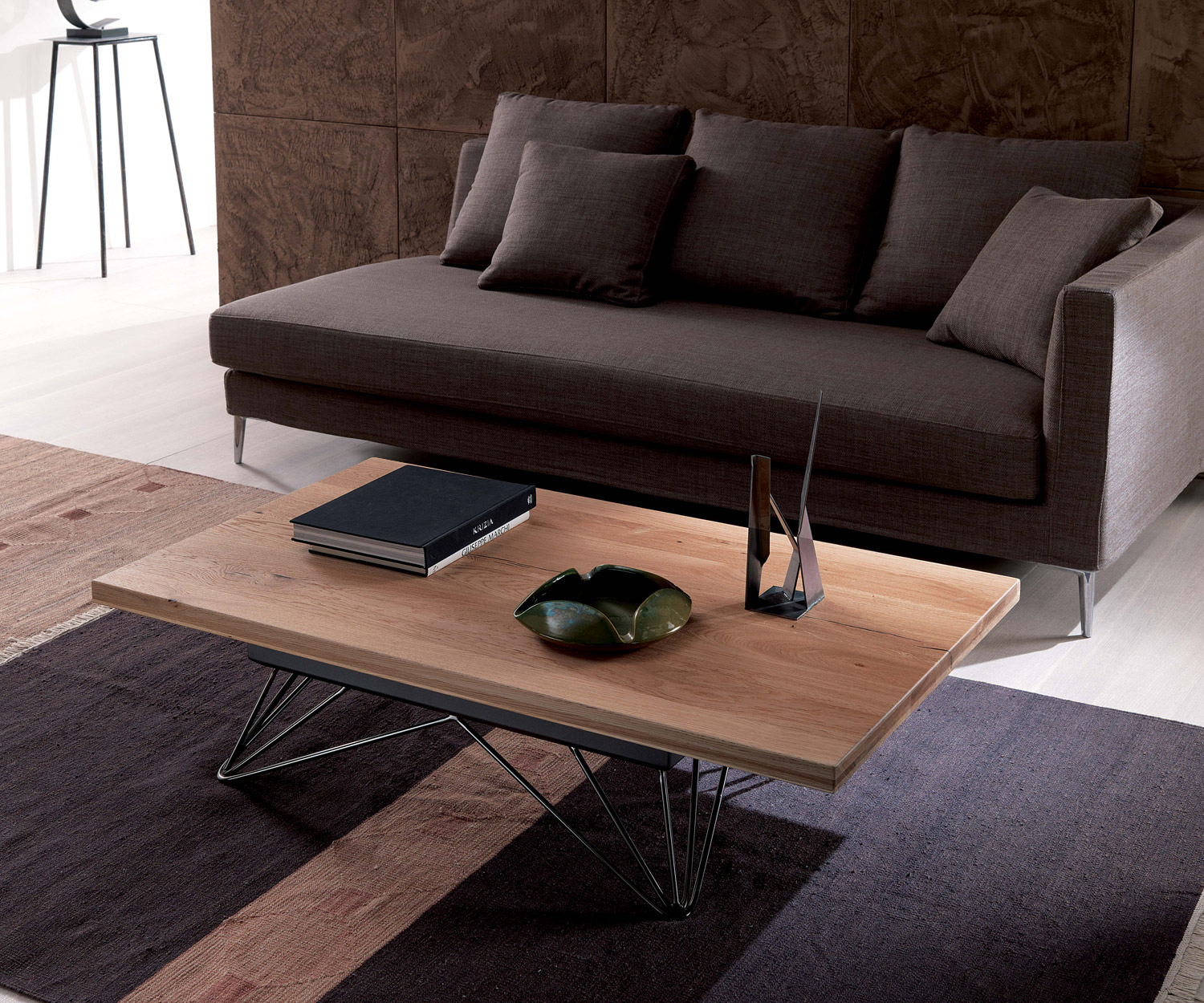 Ozzio Table basse design R T064 chêne Ozzio Table basse design R T064 chêne