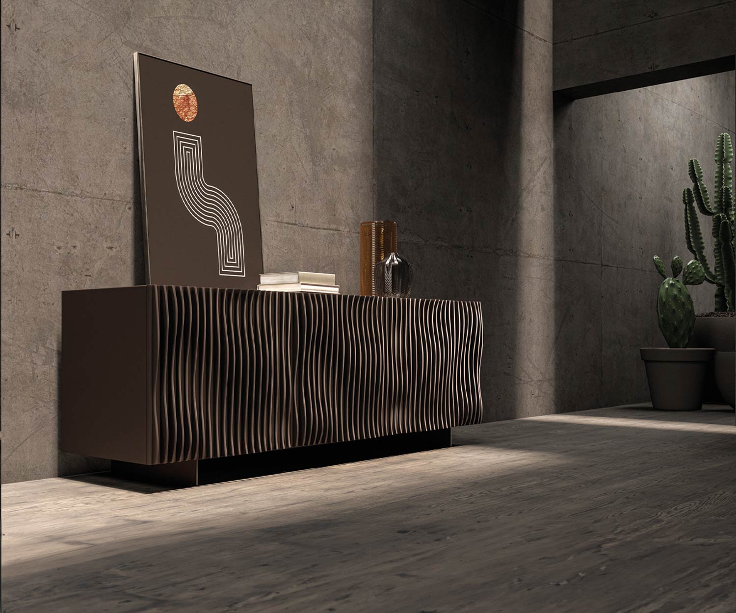 Ozzio Onda Sideboard Ozzio Onda Sideboard