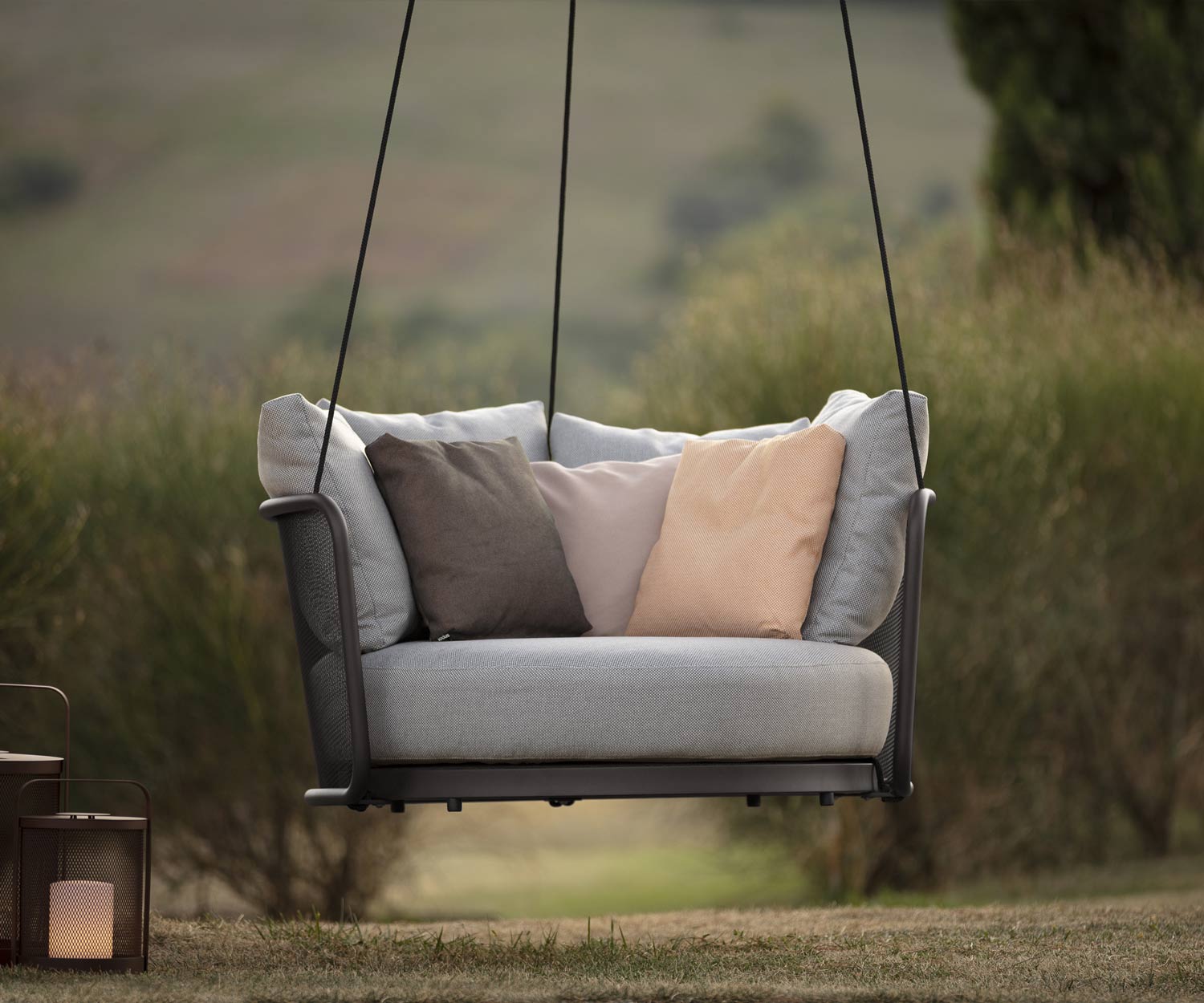 Exclusif Todus Baza Round Swing Outdoor Garden Balcon Chaise suspendue Exclusif Todus Baza Round Swing Outdoor Garden Balcon Chaise suspendue
