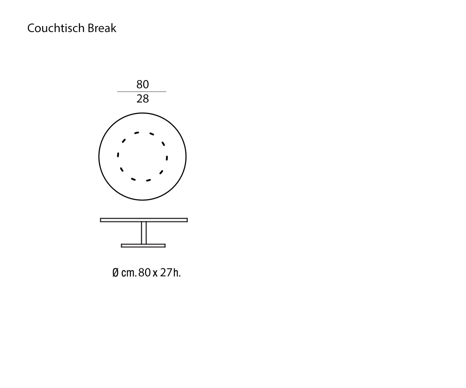 Marelli Table basse Break Dimensions Esquisse Dimensions Marelli Table basse Break Dimensions Esquisse Dimensions