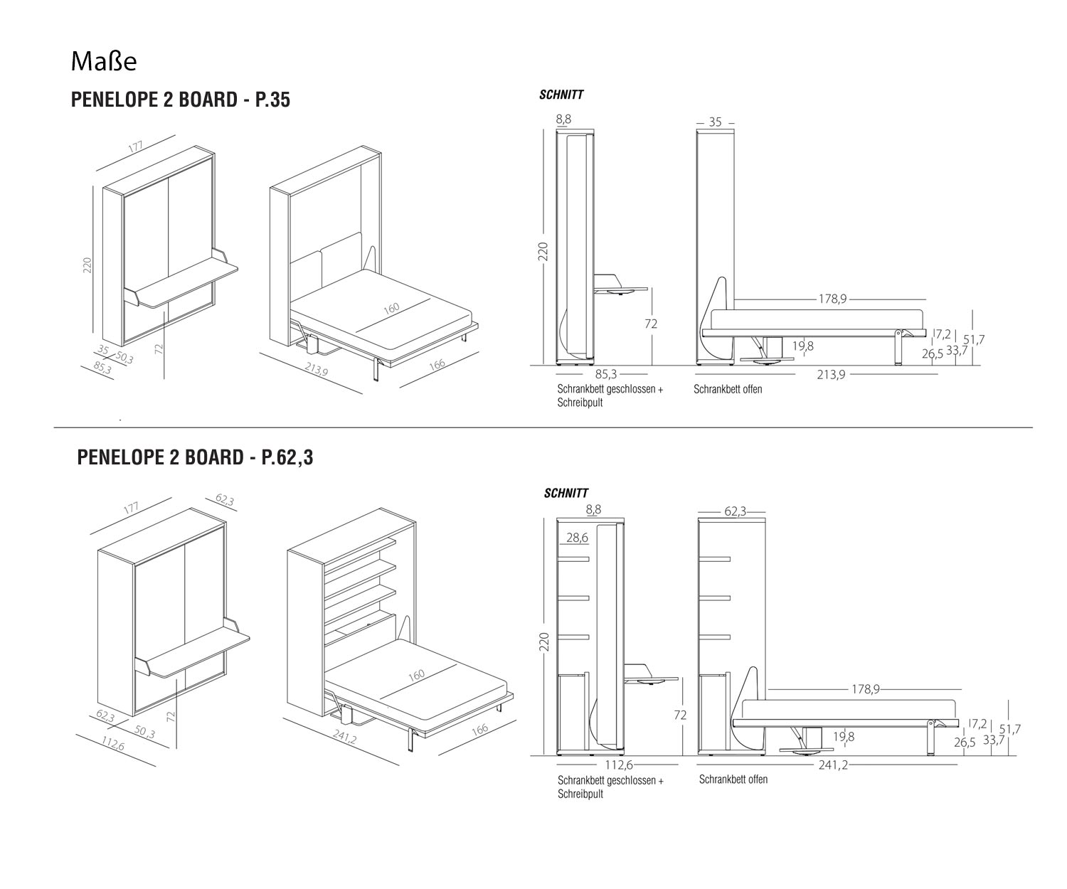 Lit escamotable design Penelope 2 Dimensions Esquisse Lit escamotable design Penelope 2 Dimensions Esquisse