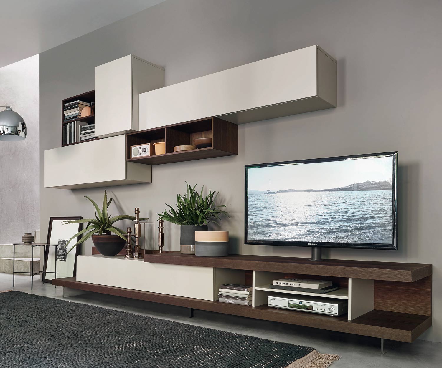 Exclusif Ouvert Livitalia Design Design Lowboard Open avec support TV Exclusif Ouvert Livitalia Design Design Lowboard Open avec support TV