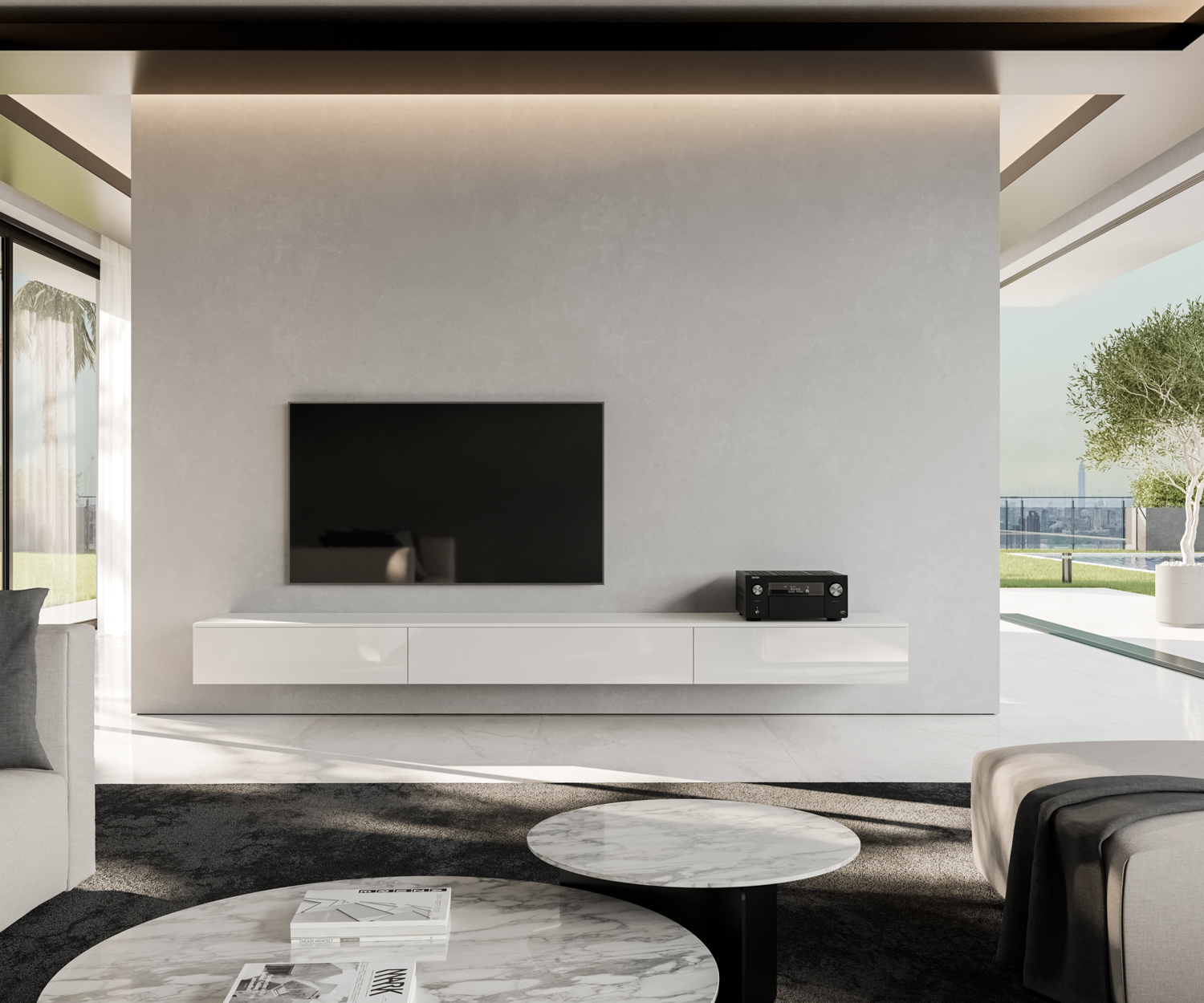 Lowboard Frontal blanc Livitalia Configurateur Box Lowboard