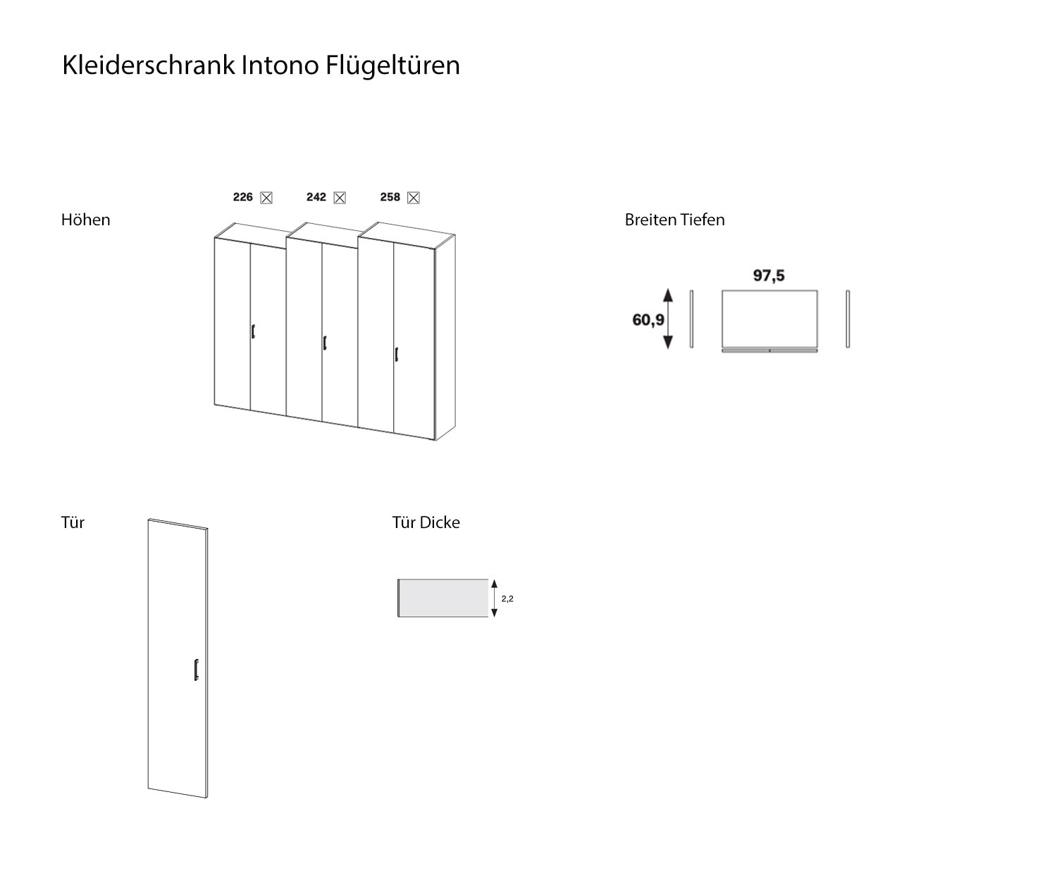 Armoire Intono Esquisse Dimensions Taille Indications de taille Armoire Intono Esquisse Dimensions Taille Indications de taille