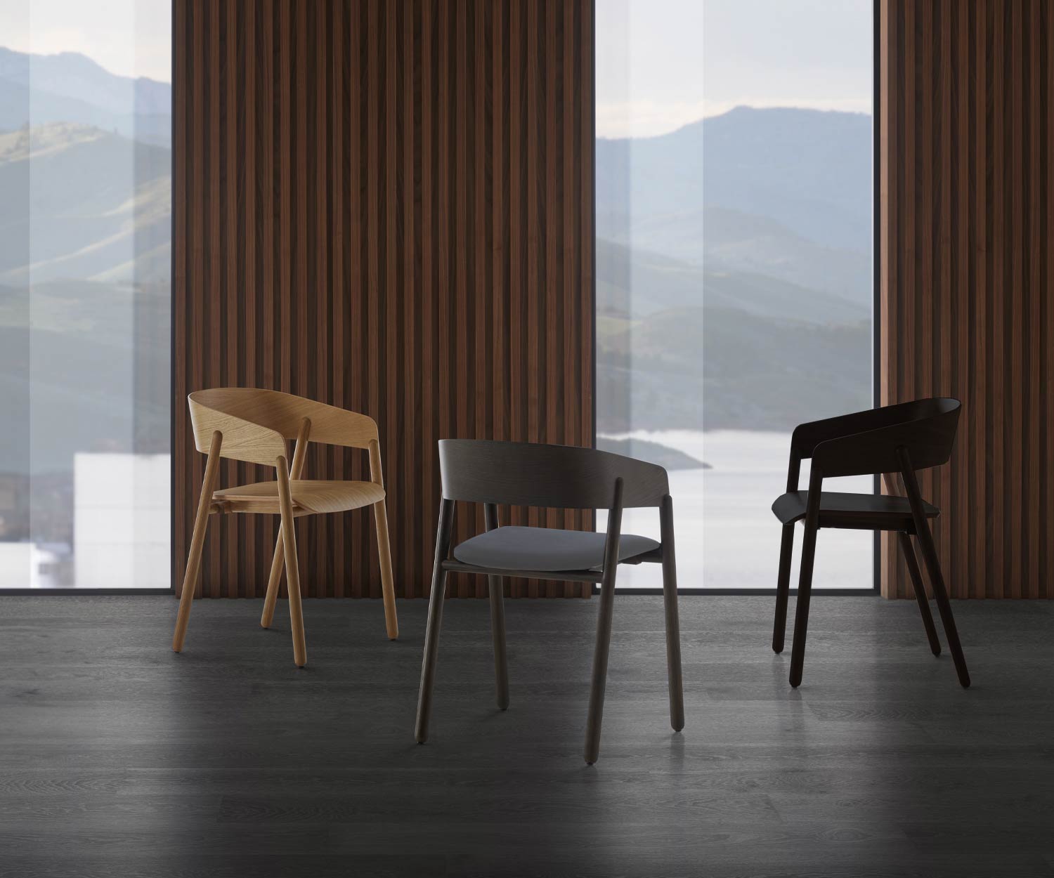 Punt Chaise en bois massif Mava Punt Chaise en bois massif Mava
