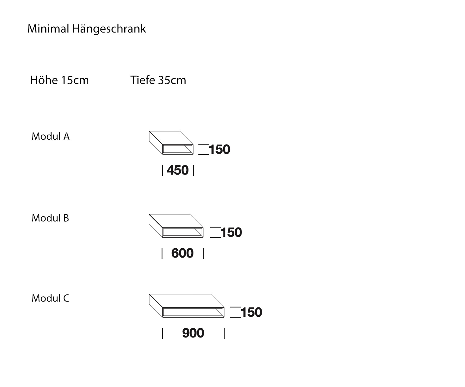 Minimal Design Armoire suspendue de Livitalia Esquisse ouverte hauteur 15 cm Dimensions Minimal Design Armoire suspendue de Livitalia Esquisse ouverte hauteur 15 cm Dimensions