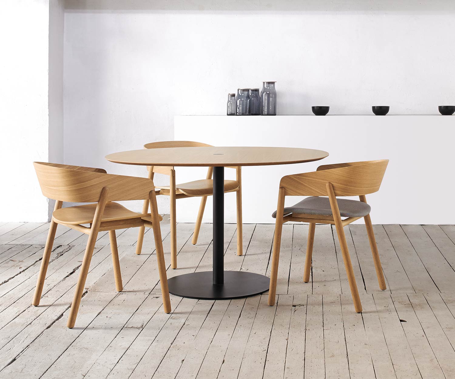 Punt Chaise de salle à manger design en chêne massif