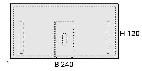 L 240 cm / H 120 cm