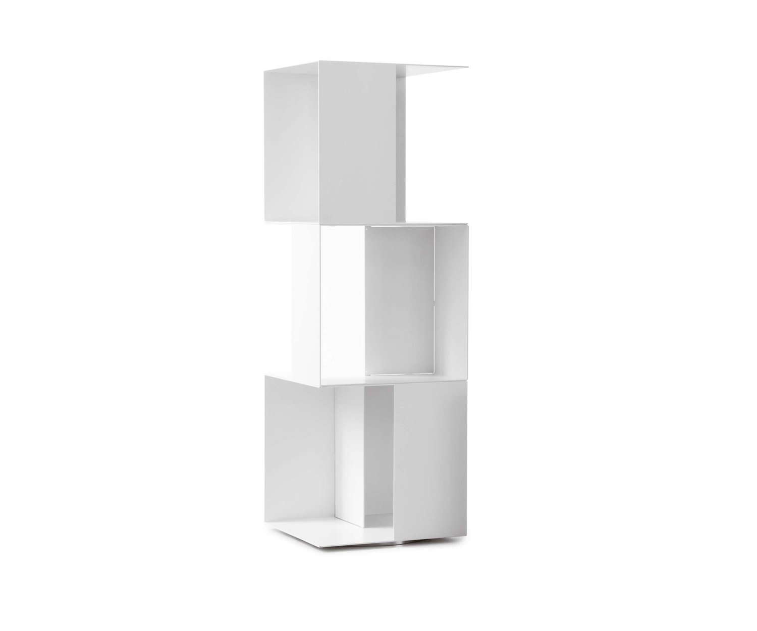 Novamobili Étagère sur pied Freebook 3 modules blanc mat Novamobili Étagère sur pied Freebook 3 modules blanc mat