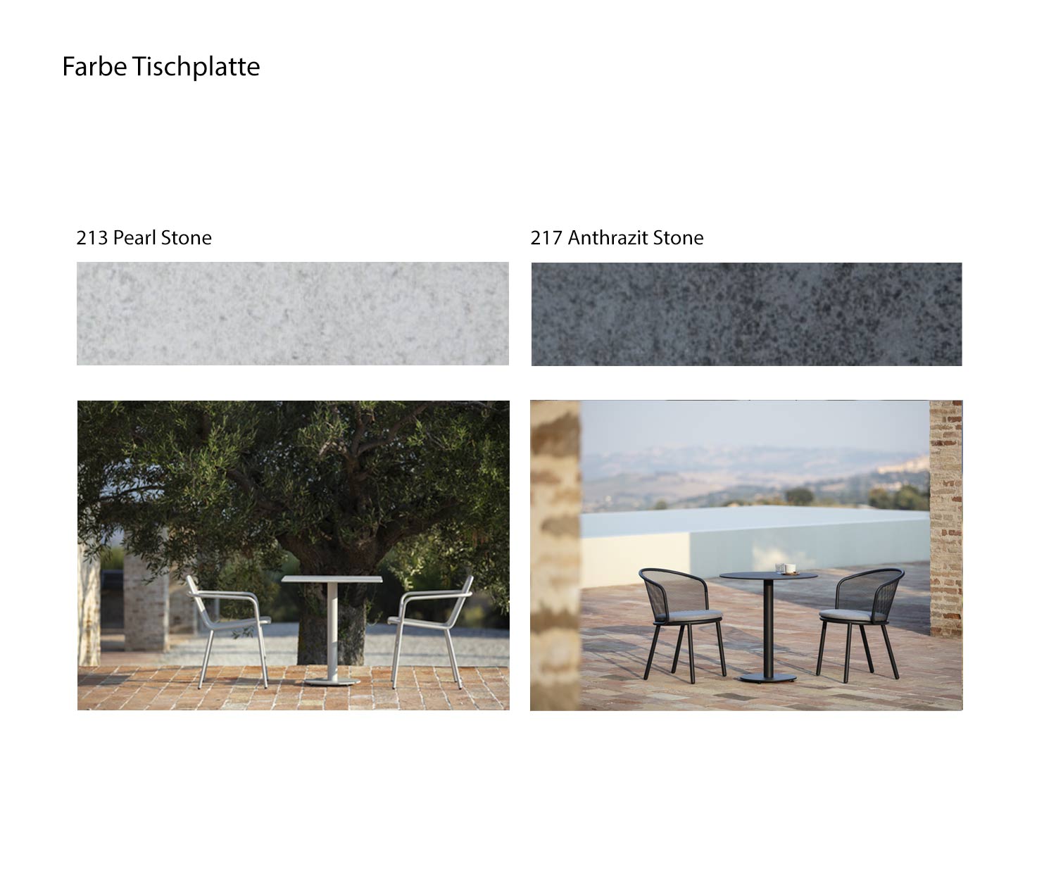 Table Branta Couleurs Plateau Céramique Blanc Pierre Anthracite Table Branta Couleurs Plateau Céramique Blanc Pierre Anthracite