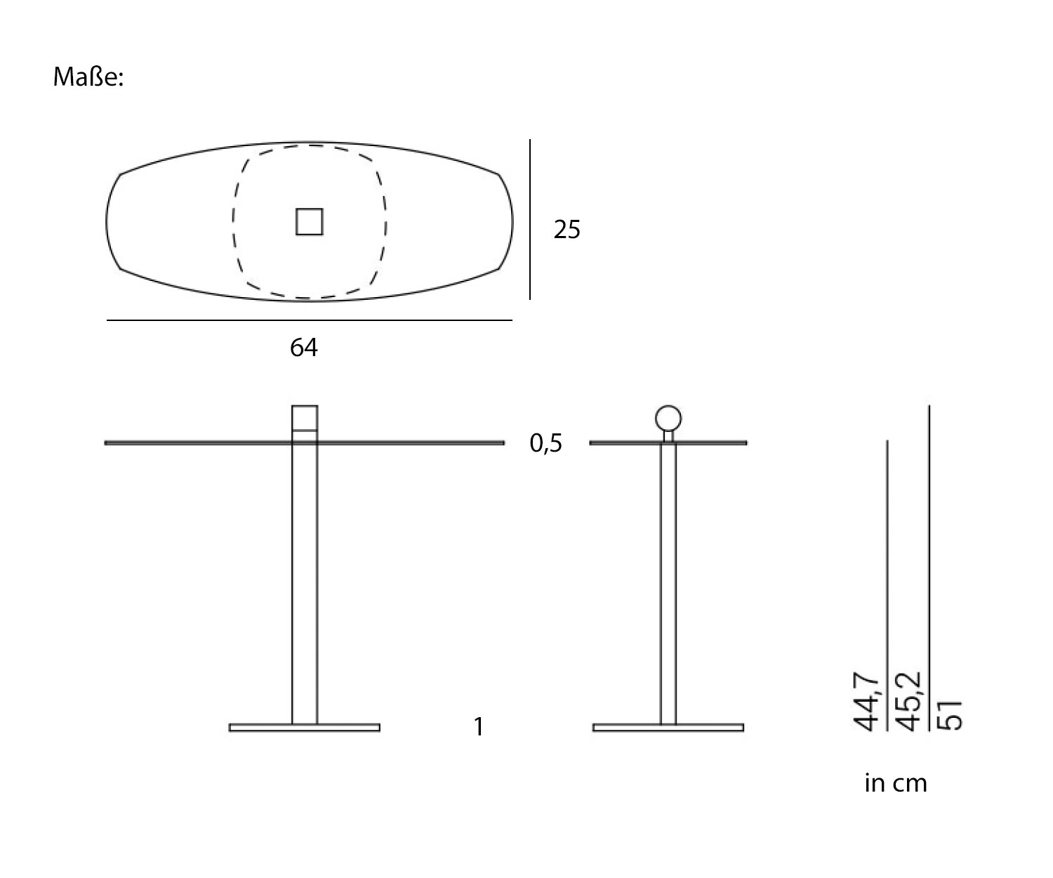 Marelli Table d'appoint Leaf Dimensions Esquisse Tailles Marelli Table d'appoint Leaf Dimensions Esquisse Tailles