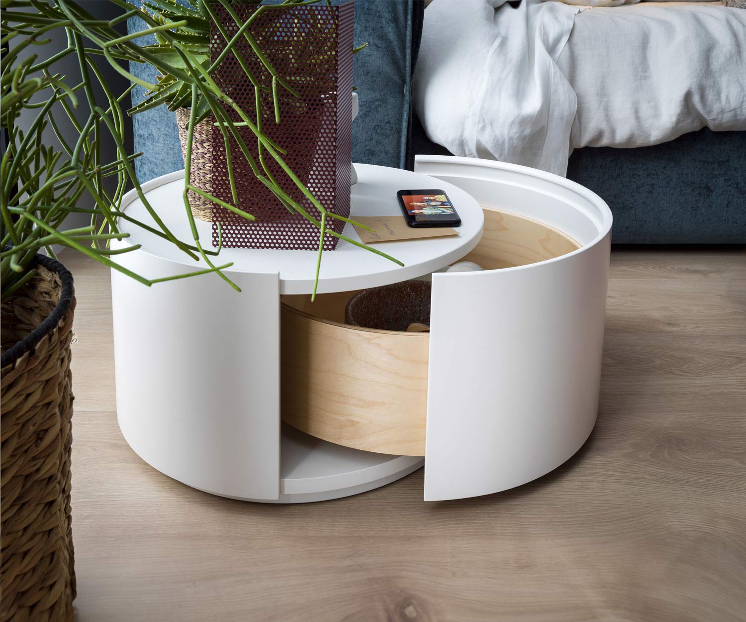 Novamobili Table d'appoint Allout avec tiroir