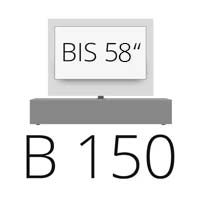 B 150 cm jusqu'à 58 pouces TV