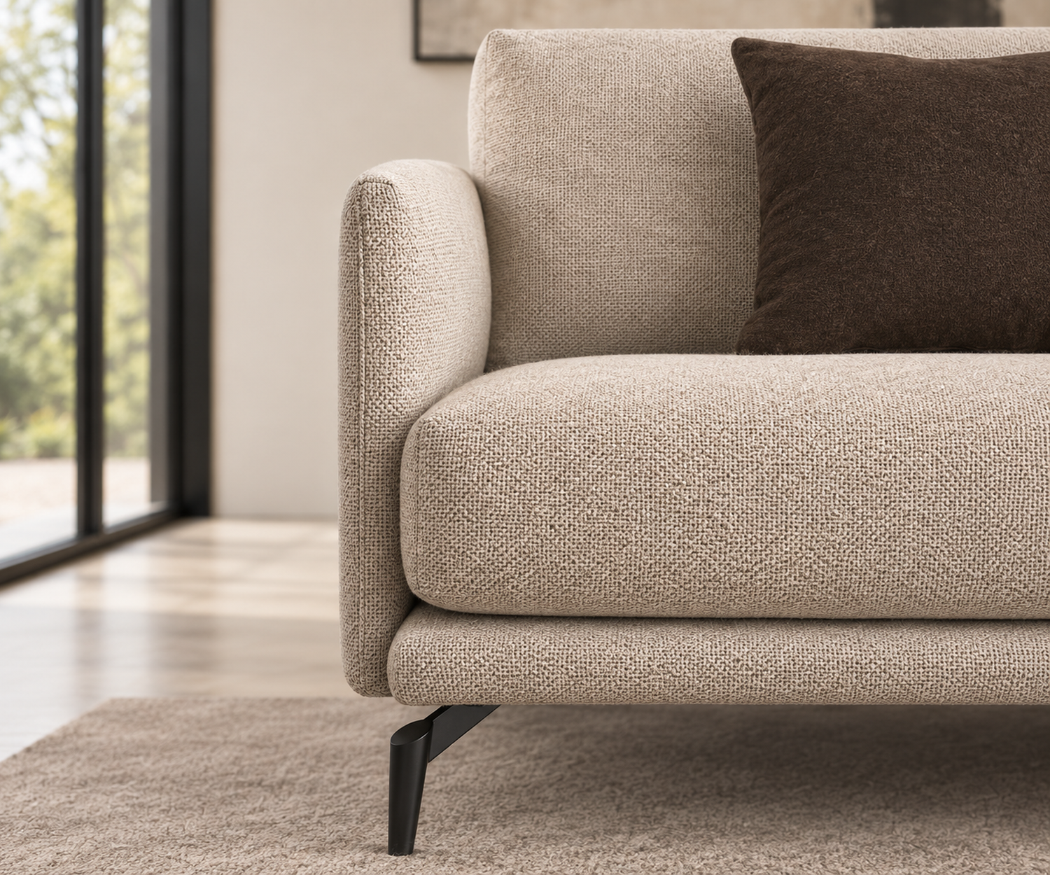 sofa-lisbora-2-sitzer-198-cm-beige-stoff-schwarze-metallfuesse-frontansicht-ohne-couchtisch sofa-lisbora-2-sitzer-198-cm-beige-stoff-schwarze-metallfuesse-frontansicht-ohne-couchtisch