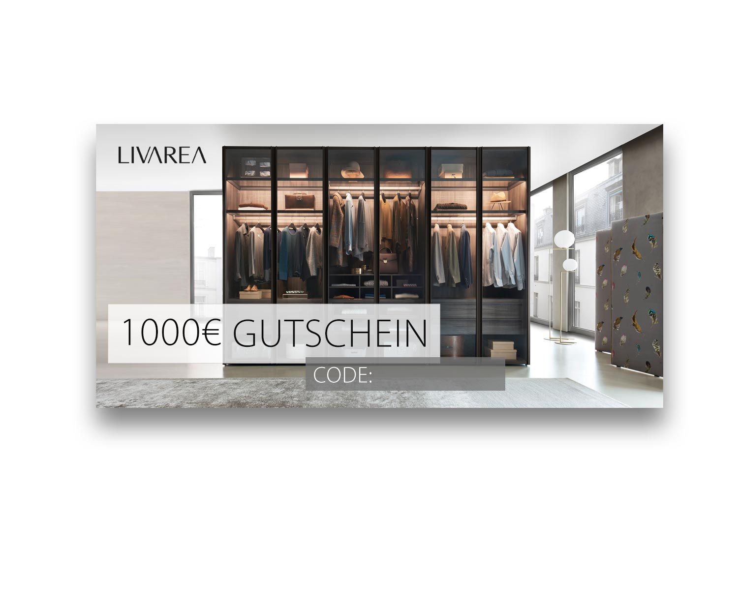 1000€ Livarea Chèque cadeau