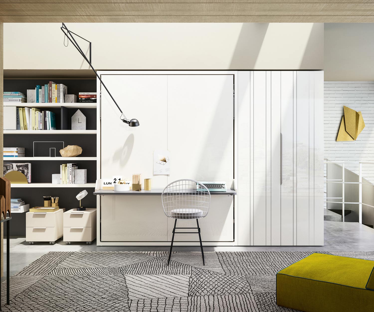 Exclusif Clei Penelope 2 Board Design lit armoire avec bureau Exclusif Clei Penelope 2 Board Design lit armoire avec bureau