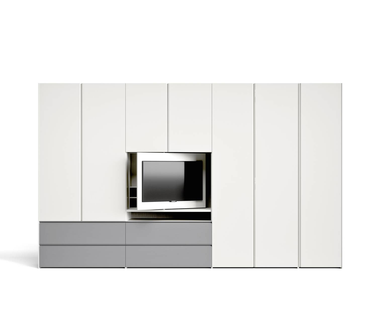 Armoire design moderne Gola TV Element de Novamobili 