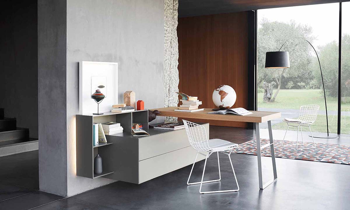 Bureau design fixation murale