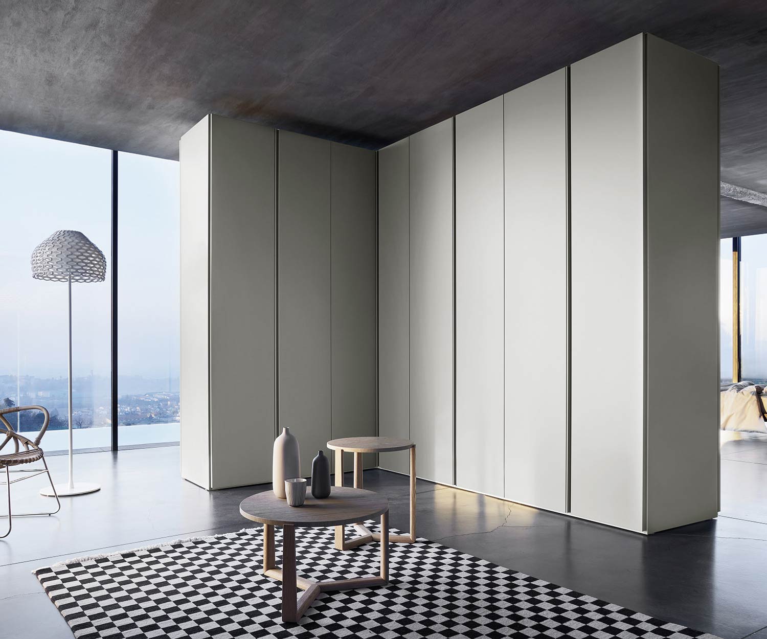 Moderne Livitalia Design Armoire d'angle Sinua