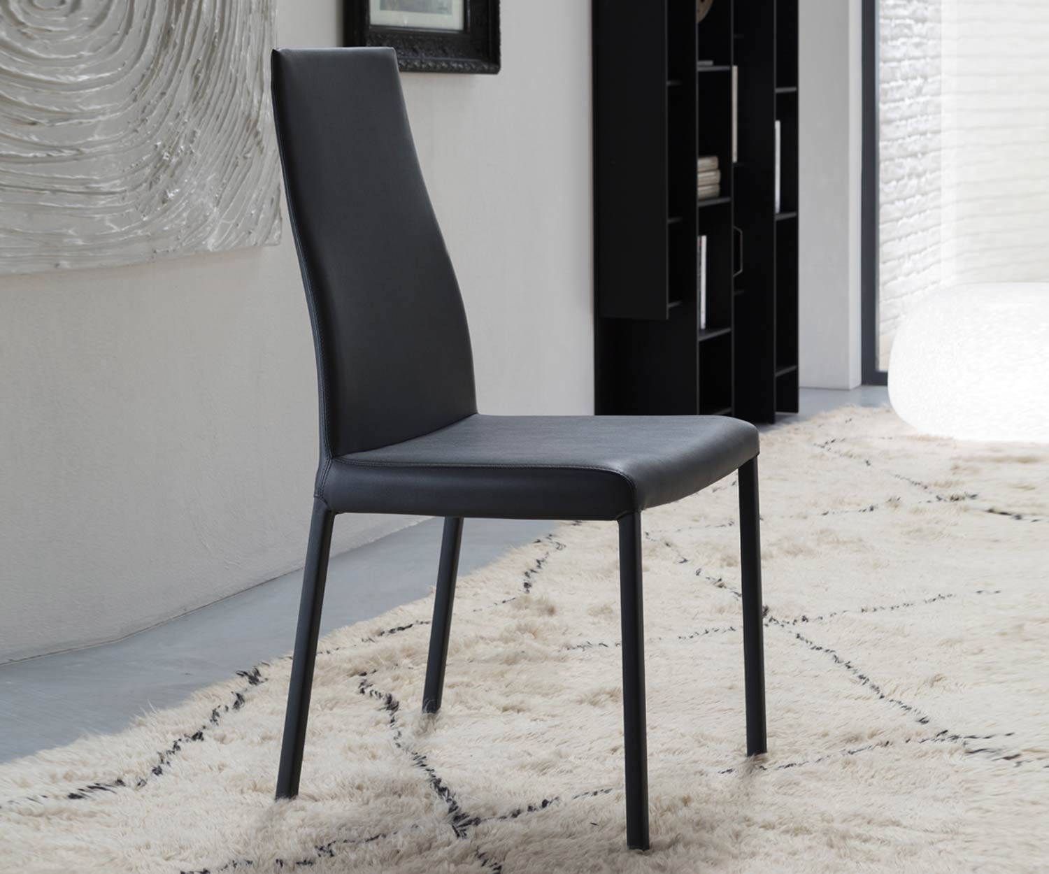 Ozzio Chaise Blitz Noir Ozzio Chaise Blitz Noir
