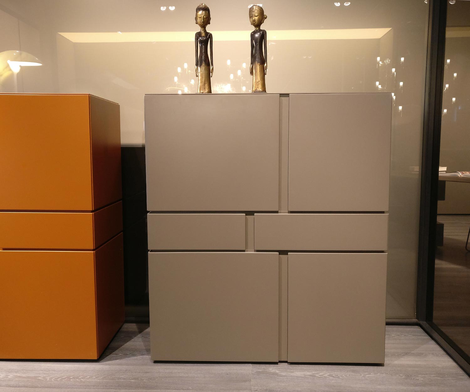 Exclusif Livitalia Abaco Design Highboard Blanc Mat Exclusif Livitalia Abaco Design Highboard Blanc Mat