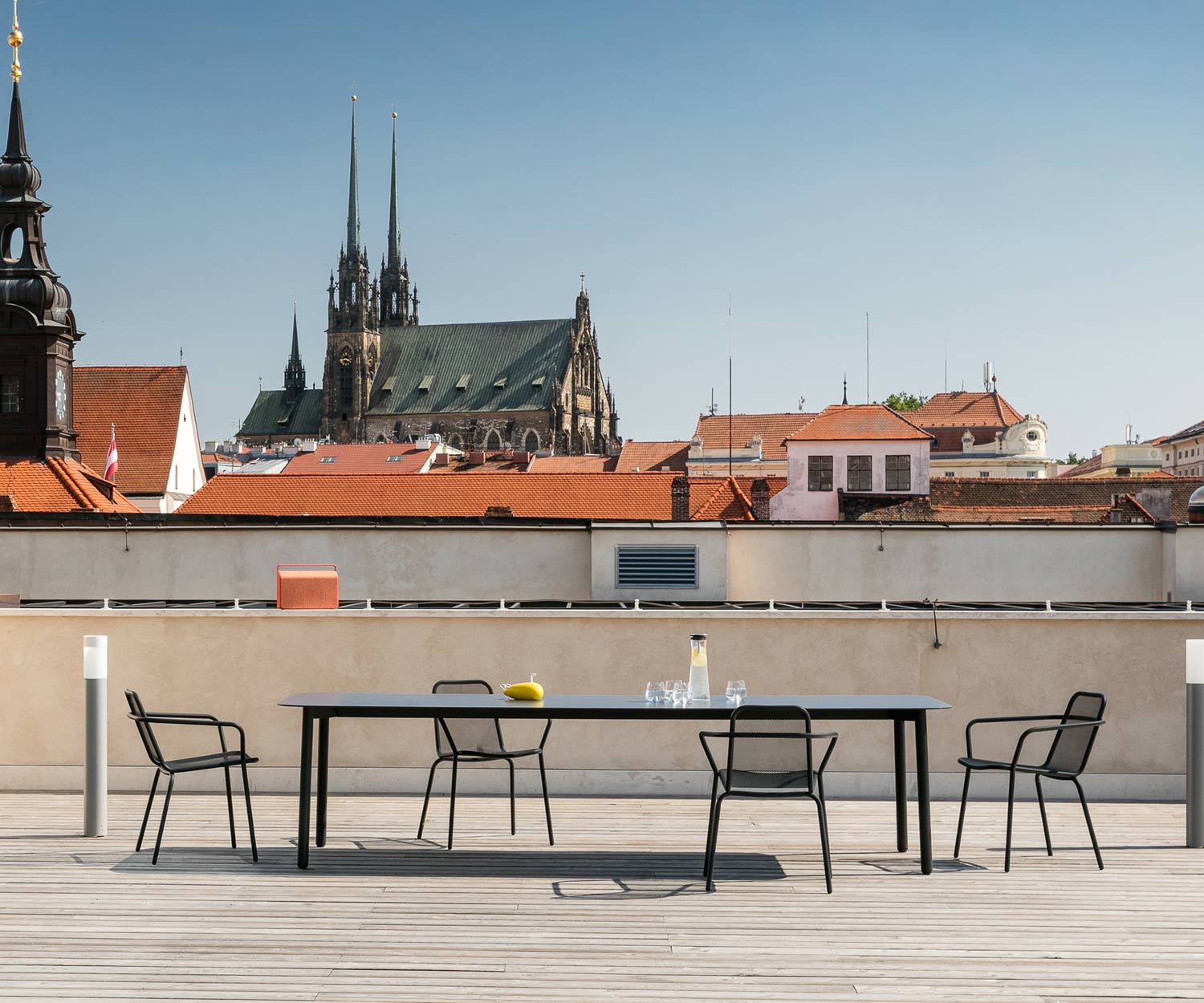 Todus Starling Design moderne Chaise à accoudoirs en acier inoxydable revêtu par poudre