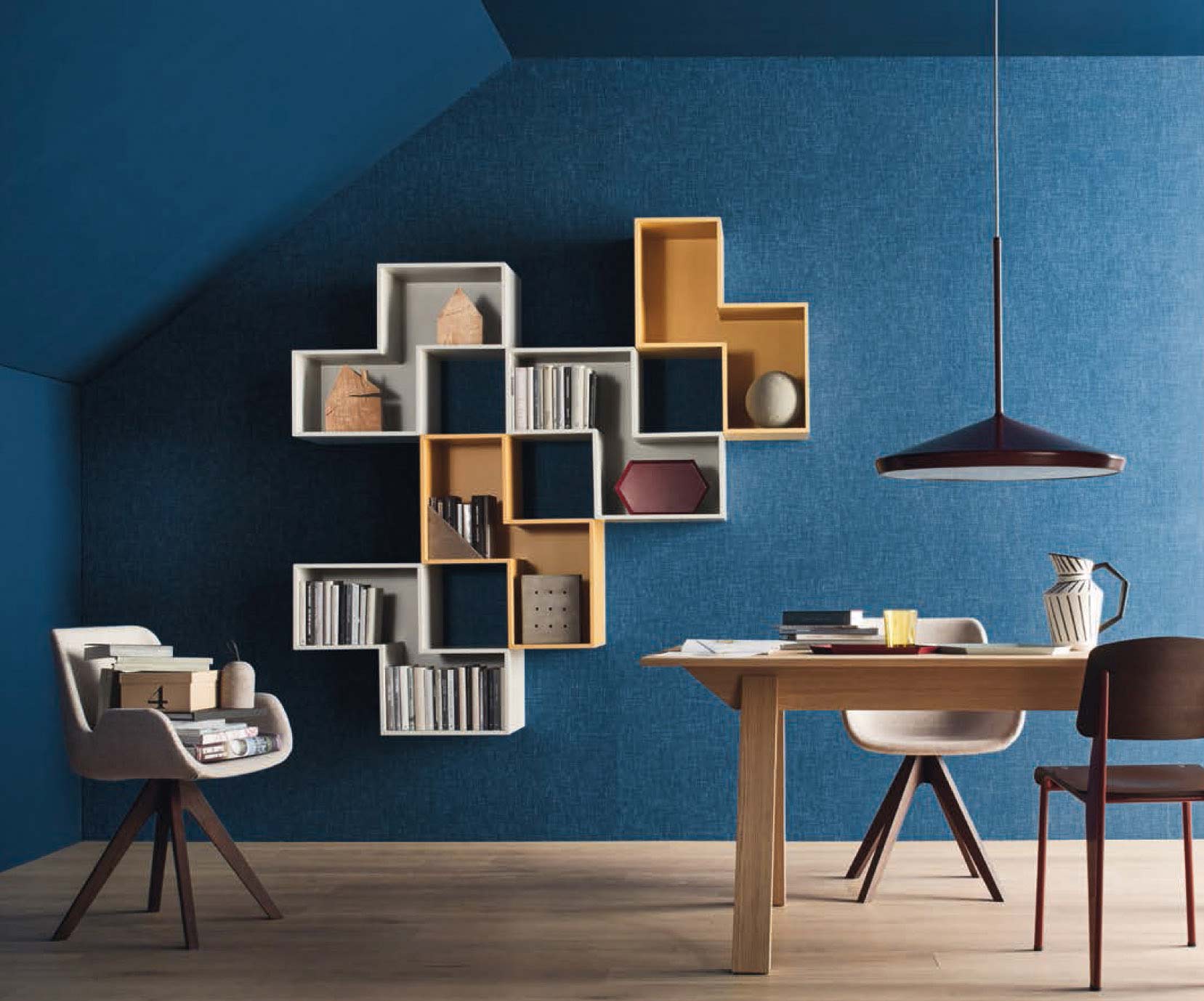 &Eacute;tag&egrave;re murale Livitalia Tetris